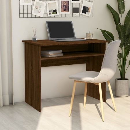 Oak brown plywood desk 90x50x74 cm by vidaXL, Desks - Ref: Foro24-815464, Price: 54,99 €, Discount: %