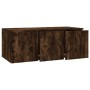 Smoked oak plywood TV cabinet 80x34x30 cm by vidaXL, TV Furniture - Ref: Foro24-815498, Price: 59,86 €, Discount: %