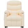 Liftable cream fabric massage chair by vidaXL, Electric massage chairs - Ref: Foro24-3143550, Price: 394,21 €, Discount: %