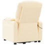 Liftable cream fabric massage chair by vidaXL, Electric massage chairs - Ref: Foro24-3143550, Price: 394,21 €, Discount: %