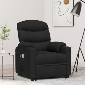 Black fabric elevating massage chair by vidaXL, Electric massage chairs - Ref: Foro24-3143543, Price: 387,99 €, Discount: %