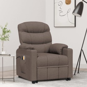 Liftable massage chair taupe gray fabric by vidaXL, Electric massage chairs - Ref: Foro24-3143549, Price: 413,99 €, Discount: %