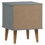 Mesita de noche MOLDE madera maciza de pino gris 40x35x48 cm de vidaXL, Mesitas de noche - Ref: Foro24-350497, Precio: 70,01 ...