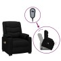 Black synthetic leather elevating massage chair by vidaXL, Electric massage chairs - Ref: Foro24-3143470, Price: 423,34 €, Di...