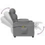 Elektrischer Massagesessel aus hellgrauem Stoff von vidaXL, Elektrische Massagesessel - Ref: Foro24-3143503, Preis: 271,46 €,...