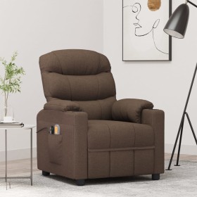 Brown fabric electric massage chair by vidaXL, Electric massage chairs - Ref: Foro24-3143507, Price: 274,99 €, Discount: %