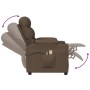 Sillón de masaje eléctrico tela marrón de vidaXL, Sillones de masaje eléctricos - Ref: Foro24-3143507, Precio: 274,99 €, Desc...