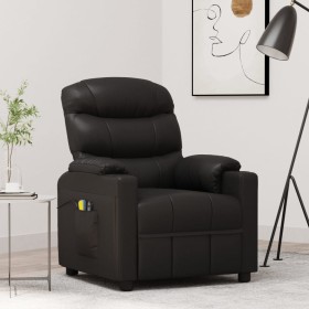 Sillón de masaje eléctrico cuero sintético negro de vidaXL, Sillones de masaje eléctricos - Ref: Foro24-3143484, Precio: 304,...