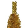 Slim Christmas tree with LEDs and balls gold 150 cm by vidaXL, Christmas trees - Ref: Foro24-3078045, Price: 62,16 €, Discoun...