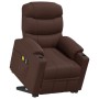 Brown synthetic leather elevating massage chair by vidaXL, Electric massage chairs - Ref: Foro24-3143524, Price: 421,61 €, Di...