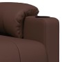 Brown synthetic leather elevating massage chair by vidaXL, Electric massage chairs - Ref: Foro24-3143524, Price: 421,61 €, Di...