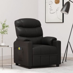 Black synthetic leather elevating massage chair by vidaXL, Electric massage chairs - Ref: Foro24-3143522, Price: 451,99 €, Di...