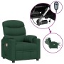 Sillón de masaje eléctrico tela verde oscuro de vidaXL, Sillones de masaje eléctricos - Ref: Foro24-3143509, Precio: 305,99 €...