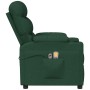 Sillón de masaje eléctrico tela verde oscuro de vidaXL, Sillones de masaje eléctricos - Ref: Foro24-3143509, Precio: 305,99 €...