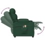 Electric massage chair dark green fabric by vidaXL, Electric massage chairs - Ref: Foro24-3143509, Price: 305,28 €, Discount: %