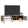 TV-Schrank MOLDE aus massivem braunem Kiefernholz 158x40x49 cm von vidaXL, TV-Möbel - Ref: Foro24-350534, Preis: 150,43 €, Ra...