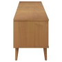 Mueble de TV MOLDE madera maciza de pino marrón 158x40x49 cm de vidaXL, Muebles TV - Ref: Foro24-350534, Precio: 161,31 €, De...