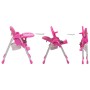 Pink and gray baby high chair by vidaXL, Chairs and high chairs for children - Ref: Foro24-10186, Price: 102,79 €, Discount: %