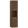 Armario de baño madera de ingeniería marrón roble 30x30x130 cm de vidaXL, Muebles de baño - Ref: Foro24-815641, Precio: 63,22...