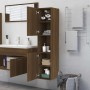 Engineered wood bathroom cabinet in brown oak, 30x30x130 cm by vidaXL, Bathroom furniture - Ref: Foro24-815641, Price: 63,22 ...