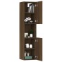 Armario de baño madera de ingeniería marrón roble 30x30x130 cm de vidaXL, Muebles de baño - Ref: Foro24-815641, Precio: 63,22...