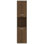 Badezimmerschrank Holzwerkstoff Eiche braun 30x30x130 cm von vidaXL, Badezimmermöbel - Ref: Foro24-815641, Preis: 66,27 €, Ra...