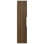 Armario de baño madera de ingeniería marrón roble 30x30x130 cm de vidaXL, Muebles de baño - Ref: Foro24-815641, Precio: 63,22...