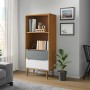 MOLDE bookcase solid brown pine wood 60x35x133.5 cm by vidaXL, Bookcases and shelves - Ref: Foro24-350537, Price: 67,87 €, Di...