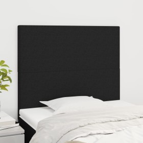 Cabeceros 2 unidades de tela negro 90x5x78/88 cm de vidaXL, Cabeceros y pies de cama - Ref: Foro24-3116036, Precio: 65,80 €, ...