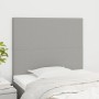 Headboards 2 units of light gray fabric 80x5x78/88 cm by vidaXL, Headboards and footboards - Ref: Foro24-3116026, Price: 62,3...