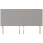 Headboards 4 units of light gray fabric 90x5x78/88 cm by vidaXL, Headboards and footboards - Ref: Foro24-3116066, Price: 121,...