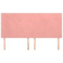 Cabeceros 4 unidades de terciopelo rosa 80x5x78/88 cm de vidaXL, Cabeceros y pies de cama - Ref: Foro24-3116111, Precio: 110,...