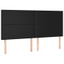 Headboards 4 units of black synthetic leather 100x5x78/88 cm by vidaXL, Headboards and footboards - Ref: Foro24-3116160, Pric...