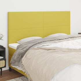 Headboards 4 units of green fabric 100x5x78/88 cm by vidaXL, Headboards and footboards - Ref: Foro24-3116081, Price: 103,99 €...