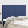 Headboards 4 units blue fabric 72x5x78/88 cm by vidaXL, Headboards and footboards - Ref: Foro24-3116056, Price: 110,99 €, Dis...