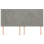 Headboards 4 units of light gray velvet 80x5x78/88 cm by vidaXL, Headboards and footboards - Ref: Foro24-3116106, Price: 114,...