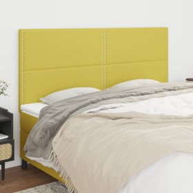 Headboards 4 units of green fabric 80x5x78/88 cm by vidaXL, Headboards and footboards - Ref: Foro24-3116205, Price: 96,99 €, ...