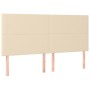 Headboards 4 units of cream-colored fabric 80x5x78/88 cm by vidaXL, Headboards and footboards - Ref: Foro24-3116063, Price: 1...