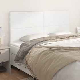 Headboards 4 units of white synthetic leather 90x5x78/88 cm by vidaXL, Headboards and footboards - Ref: Foro24-3116155, Price...