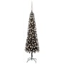 Árbol de Navidad delgado con LEDs y bolas negro 120 cm de vidaXL, Arboles de navidad - Ref: Foro24-3078070, Precio: 46,75 €, ...