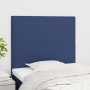 Headboards 2 units of blue fabric 100x5x78/88 cm by vidaXL, Headboards and footboards - Ref: Foro24-3116048, Price: 68,99 €, ...