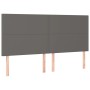 Headboards 4 units of gray synthetic leather 80x5x78/88 cm by vidaXL, Headboards and footboards - Ref: Foro24-3116152, Price:...