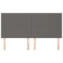 Headboards 4 units of gray synthetic leather 80x5x78/88 cm by vidaXL, Headboards and footboards - Ref: Foro24-3116152, Price:...