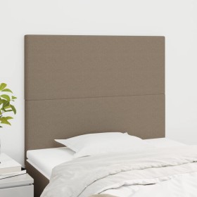 Cabeceros 2 unidades tela gris taupe 80x5x78/88 cm de vidaXL, Cabeceros y pies de cama - Ref: Foro24-3116030, Precio: 62,99 €...