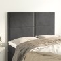 Cabeceros 4 unidades terciopelo gris oscuro 72x5x78/88 cm de vidaXL, Cabeceros y pies de cama - Ref: Foro24-3116241, Precio: ...