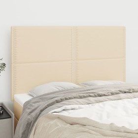 Headboards 4 units cream-colored fabric 72x5x78/88 cm by vidaXL, Headboards and footboards - Ref: Foro24-3116195, Price: 122,...