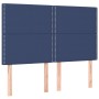 Headboards 4 units blue fabric 72x5x78/88 cm by vidaXL, Headboards and footboards - Ref: Foro24-3116196, Price: 100,22 €, Dis...