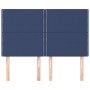 Headboards 4 units blue fabric 72x5x78/88 cm by vidaXL, Headboards and footboards - Ref: Foro24-3116196, Price: 100,22 €, Dis...