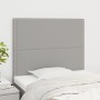 Headboards 2 units of light gray fabric 100x5x78/88 cm by vidaXL, Headboards and footboards - Ref: Foro24-3116182, Price: 58,...