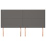 Headboards 4 units of gray synthetic leather 90x5x78/88cm by vidaXL, Headboards and footboards - Ref: Foro24-3116158, Price: ...